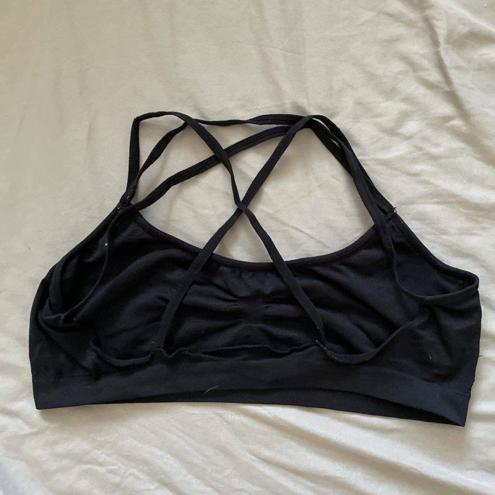 Strappy sports bra